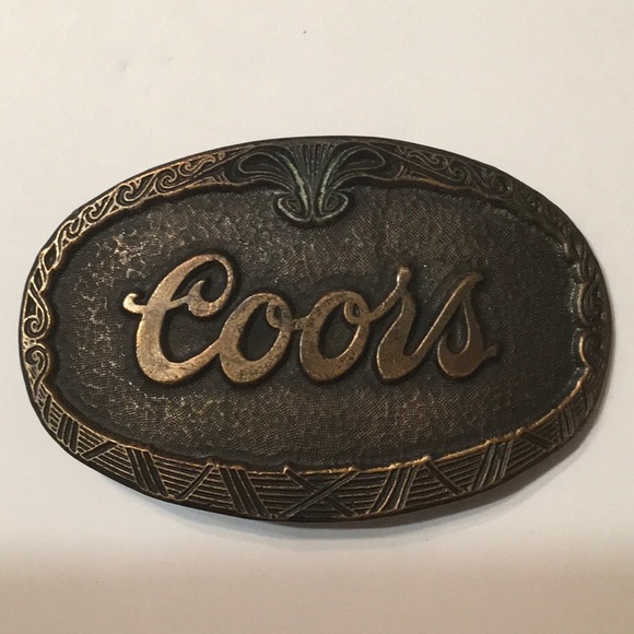 Coors Other - Coors Beer Tarnished Belt Buckle.
